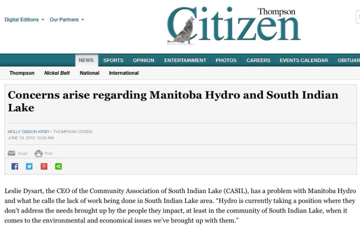 Thompson Citizen Article